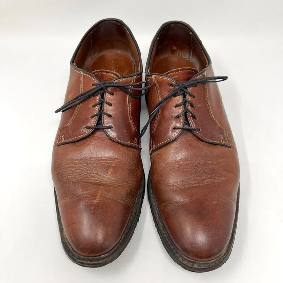 Allen Edmonds‎ Men\'s Size 11 Badlands Derby Dress Shoes Brown Leather Oxford main image 4